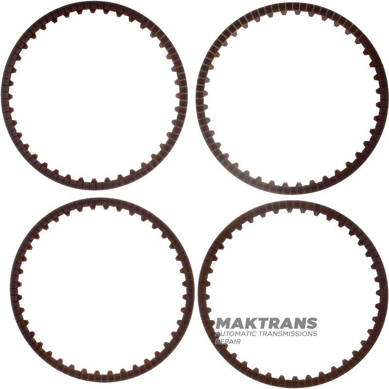 Комплект фрикційних дисків B08 Brake NISSAN GE9R01A/JATCO JR913E, Mercedes-Benz 725.0 A 7252720026 - 4 диски (нар.Ø 169 мм, товщина 1.65 мм, 36 зубів)