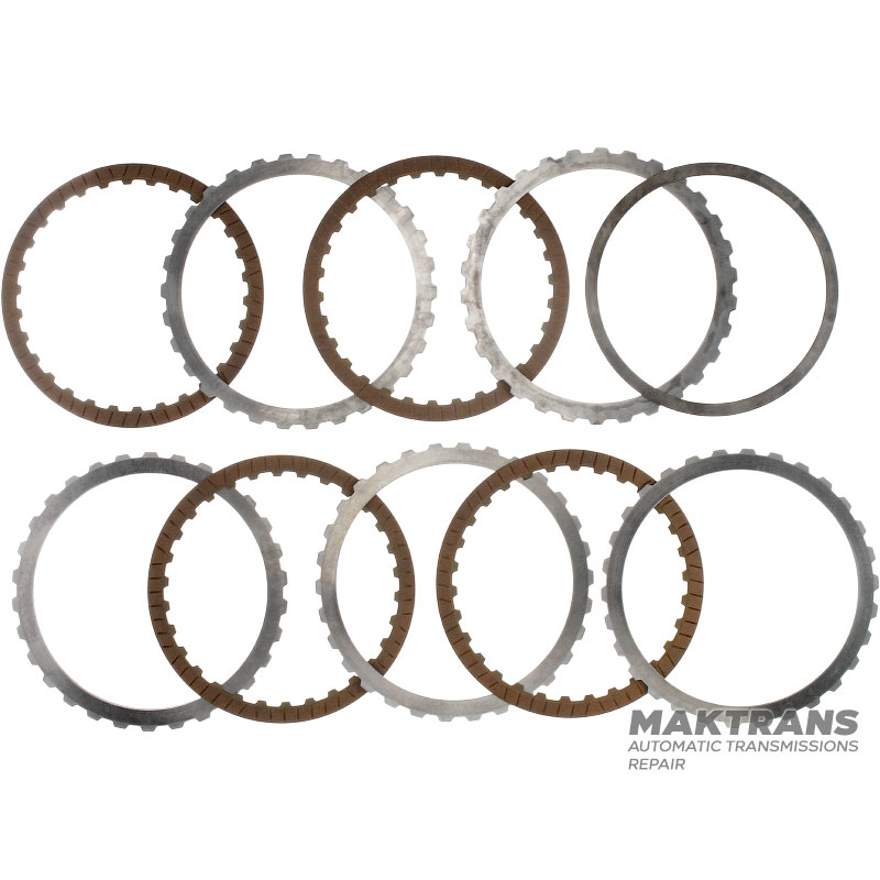 Комплект сталевих та фрикційних дисків A Clutch ZF 6HP26 — загальна товщина комплекту 19.10 мм, 4 фрикційні диски (нар.Ø 187.40 мм, 1.60 мм, 30 зубів)