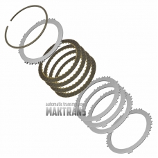 No.2 Brake TOYOTA AC60E AC60F 3569271010 3568271010 — загальна товщина комплекту 21.75 mm, 4 фрикційні диски