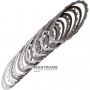 Комплект сталевих та фрикційних дисків B1 Reverse Brake RE5R05A 31662-95X00 – 6 фрикційних дисків (40 зубів), загальна товщина комплекту 23.70 mm