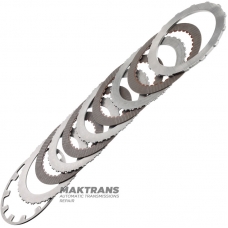 Комплект стальных и фрикционных дисков 2-3-4-6 Brake (B3) 316661XJ0A 316623SX0B 316651XJ0C 316671XJ1C — 4 фрикционных диска (36 зубьев), общая толщина комплекта 18.05 мм
