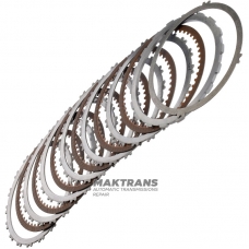 Комплект сталевих та фрикційних дисків B1 Reverse Clutch NISSAN RE5R05A/JATCO JR507A 31532AA310, 3166290X00 – 6 фрикційних дисків (50 зубів на диску), загальна товщина комплекту дисків 28.25 мм