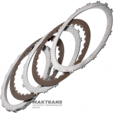 Комплект сталевих та фрикційних дисків LOW COAST B2 BRAKE NISSAN RE5R05A/JATCO JR507A 31662-90X02 — 2 фрикційні диски (30 зубів на диску), загальна товщина комплекту 12.65 мм