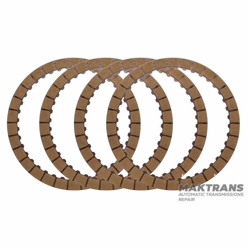 Комплект фрикіційних дисків C4 Clutch UA80E UA80F 34610-48030 / AWF8G45 (тільки при заміні алюм. барабана С3-С4 Clutch на сталевий) - 4 диски в комплекті (40 зубів, товщина Ø 134.85 мм, товщина Ø 134.85 мм).