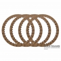 Комплект фрикіційних дисків C4 Clutch UA80E UA80F 34610-48030 / AWF8G45 (тільки при заміні алюм. барабана С3-С4 Clutch на сталевий) - 4 диски в комплекті (40 зубів, товщина Ø 134.85 мм, товщина Ø 134.85 мм).