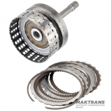 Вхідний вал / барабан K1 Clutch NISSAN RE5R05A / JATCO JR507A 3154095X02 - загальна висота 269 mm, 106 зуба, 7 фрикційних дисків (60 зубів), 24 шліци (нар.Ø 25.75 мм2, довжина