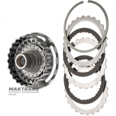 Барабан OVERDRIVE Clutch (2 фрикционных диска) / солнечная шестерня планетарной передачи OVERDRIVE (33 зуба, нар.Ø 43.30 мм) — Aisin Warner 30-40LE, 30-80LE
