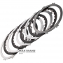 Комплект стальных и фрикционных дисков OVERDRIVE BRAKE Aisin Warner 30-40LE, 30-80LE / TOYOTA A340 A343 — 4 фрикционных диска (общая толщина комплекта 20.70 мм)