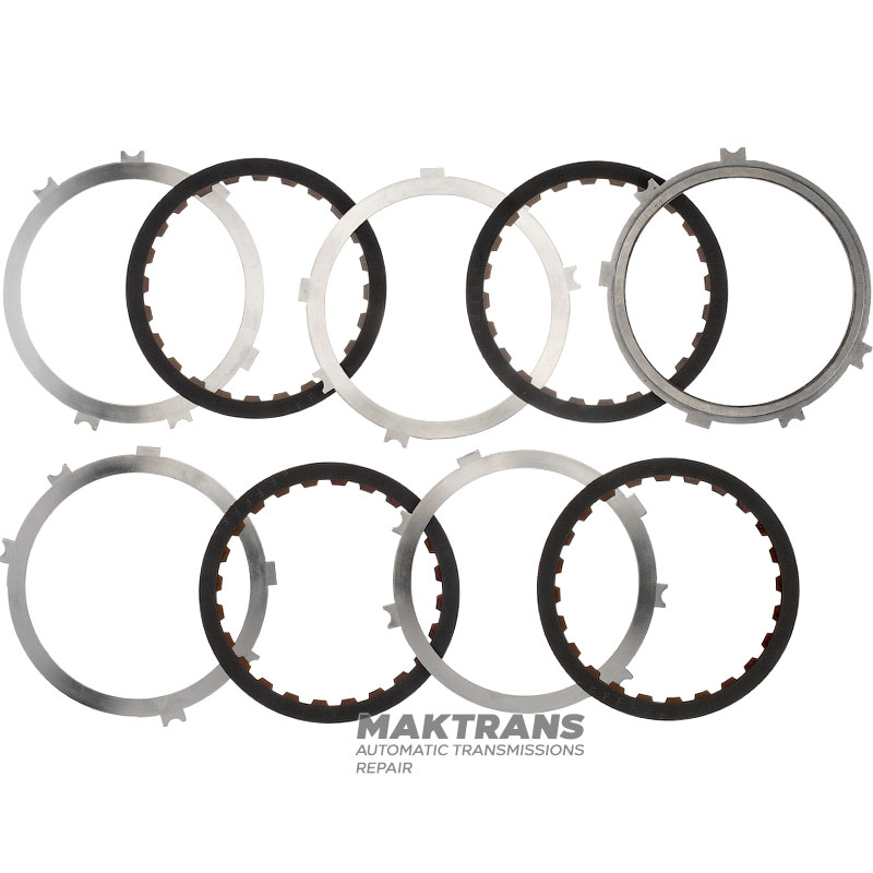 Комплект стальных и фрикционных дисков OVERDRIVE BRAKE Aisin Warner 30-40LE, 30-80LE / TOYOTA A340 A343 — 4 фрикционных диска (общая толщина комплекта 20.70 мм)