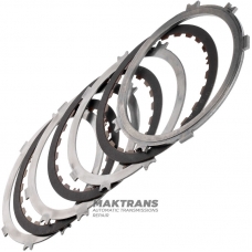 Комплект сталевих та фрикційних дисків OVERDRIVE BRAKE Aisin Warner 30-40LE, 30-80LE / TOYOTA A340 A343 - 3 фрикційні диски (загальна товщина комплекту 16.70 мм)
