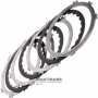 Комплект стальных и фрикционных дисков OVERDRIVE BRAKE Aisin Warner 30-40LE, 30-80LE / TOYOTA A340 A343 — 3 фрикционных диска (общая толщина комплекта 16.70 мм)