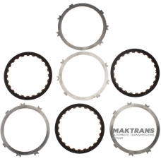 Комплект стальных и фрикционных дисков OVERDRIVE BRAKE Aisin Warner 30-40LE, 30-80LE / TOYOTA A340 A343 — 3 фрикционных диска (общая толщина комплекта 16.70 мм)