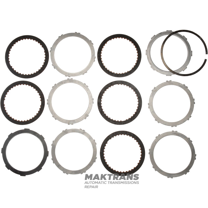 Комплект сталевих та фрикційних дисків FORWARD CLUTCH Aisin Warner 30-40LE, 30-80LE/TOYOTA A340 A343 - 5 фрикційних дисків (загальна товщина комплекту 25.35 мм)