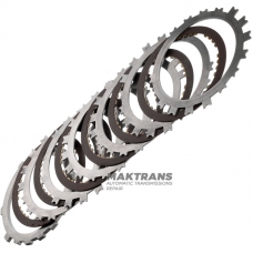 Комплект сталевих та фрикційних дисків LOW-REVERSE BRAKE Aisin Warner 30-40LE, 30-80LE/TOYOTA A340 A343 - 6 фрикційних дисків (загальна товщина комплекту 26.35 мм)