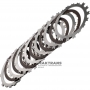 Комплект стальных и фрикционных дисков LOW-REVERSE BRAKE Aisin Warner 30-40LE, 30-80LE / TOYOTA A340 A343 — 6 фрикционных дисков (общая толщина комплекта 26.35 мм)