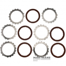 Комплект сталевих та фрикційних дисків INTERMEDIATE CLUTCH Aisin Warner 30-40LE, 30-80LE/TOYOTA A343 - 5 фрикційних дисків (загальна товщина комплекту 27 мм)
