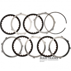 Комплект сталевих та фрикційних дисків OVERDRIVE BRAKE Aisin Warner 30-40LE, 30-80LE / TOYOTA A340 A343 - 4 фрикційні диски (загальна товщина комплекту 22.50-22.60 мм)