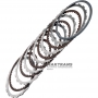 Комплект стальных и фрикционных дисков B1 Reverse Brake RE5R05A 31662-95X00 — 5 фрикционных дисков (40 зубьев на диске), общая толщина комплекта 23.85 мм
