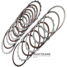 Комплект сталевих та фрикційних дисків B1 Reverse Brake RE5R05A 31662-95X00 – 8 фрикційних дисків (40 зубів на диску), загальна товщина комплекту 32.40 мм