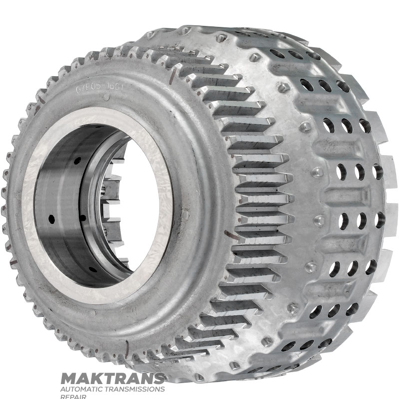 Барабан (пустой, без дисков) DIRECT CLUTCH NISSAN (INFINITY) RE5R05A JR507E JR509E / JATCO RE5R05A RE7R01A 3150090X0B — для пакета на 5 фрикционных дисков, высота от поршня до стопорного кольца 27 мм