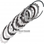 Комплект стальных и фрикционных дисков 2ND Brake (Intermediare Clutch) Aisin Warner 30-40LE, 30-80LE / TOYOTA A343 — 5 фрикционных дисков (общая толщина комплекта 25.60 мм, диск опорный 3.30 мм)