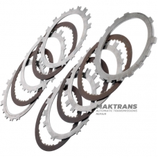 Комплект стальных и фрикционных дисков LOW-REVERSE BRAKE Aisin Warner 30-40LE, 30-80LE / TOYOTA A340 A343 — 5 фрикционных дисков (общая толщина комплекта 22.60 мм, толщина опорного диска 4.60 мм)