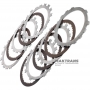 Комплект стальных и фрикционных дисков LOW-REVERSE BRAKE Aisin Warner 30-40LE, 30-80LE / TOYOTA A340 A343 — 5 фрикционных дисков (общая толщина комплекта 22.60 мм, толщина опорного диска 4.60 мм)