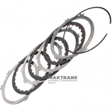 Комплект сталевих та фрикційних дисків OVERDRIVE BRAKE Aisin Warner 30-40LE, 30-80LE / TOYOTA A340 A343 - 3 фрикційні диски (загальна товщина комплекту 17.75 мм)