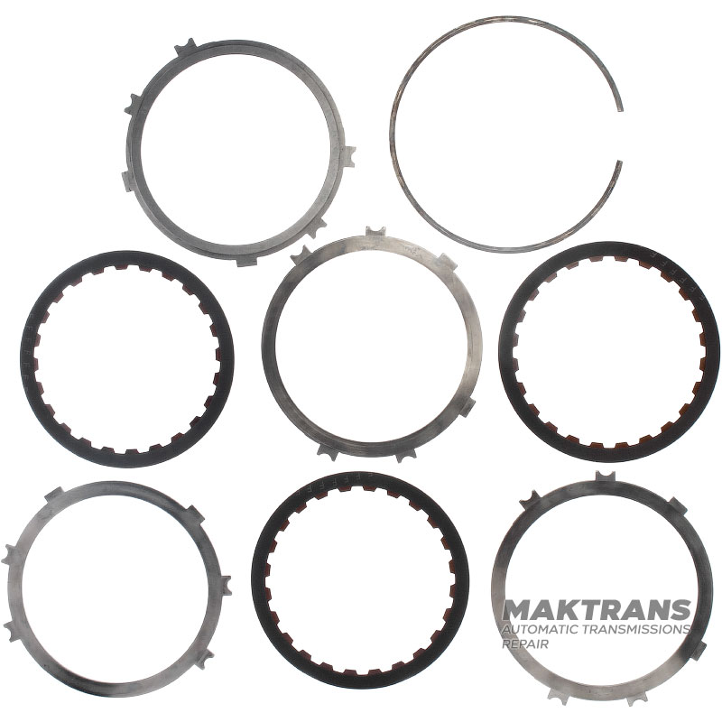 Комплект сталевих та фрикційних дисків OVERDRIVE BRAKE Aisin Warner 30-40LE, 30-80LE / TOYOTA A340 A343 - 3 фрикційні диски (загальна товщина комплекту 17.75 мм)