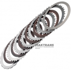 Комплект сталевих та фрикційних дисків Forward Brake (B3) RE5R05A 31662-90X01 - 5 фрикційних дисків (39 зубів на диску), 18 зубів на сталевому диску, загальна товщина комплекту 21.50 мм
