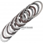 Комплект сталевих та фрикційних дисків Forward Brake (B3) RE5R05A 31662-90X01 - 5 фрикційних дисків (39 зубів на диску), 18 зубів на сталевому диску, загальна товщина комплекту 21.50 мм