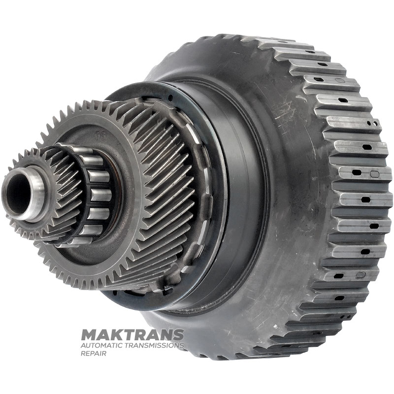 Первичный вал / сцепление VAG CVT VL380 0AW — 27 зубьев (нар.Ø 42.45 мм, 1 насечка) / 48 зубьев (нар.Ø 89.15 мм, 3 насечки), 6 фрикционных дисков (общая толщина комплекта 31.80 мм)