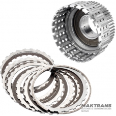 Барабан (у зборі) DIRECT CLUTCH NISSAN (INFINITY) RE5R05A JR507E JR509E/JATCO RE5R05A RE7R01A 3150090X0B - 6 фрикційних дисків (загальна товщина комплекту 29.35 мм)