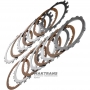 Комплект сталевих та фрикційних дисків LOW-REVERSE BRAKE Aisin Warner 30-40LE, 30-80LE/TOYOTA A340 A343 - 7 фрикційних дисків (загальна товщина комплекту 30.70 мм)