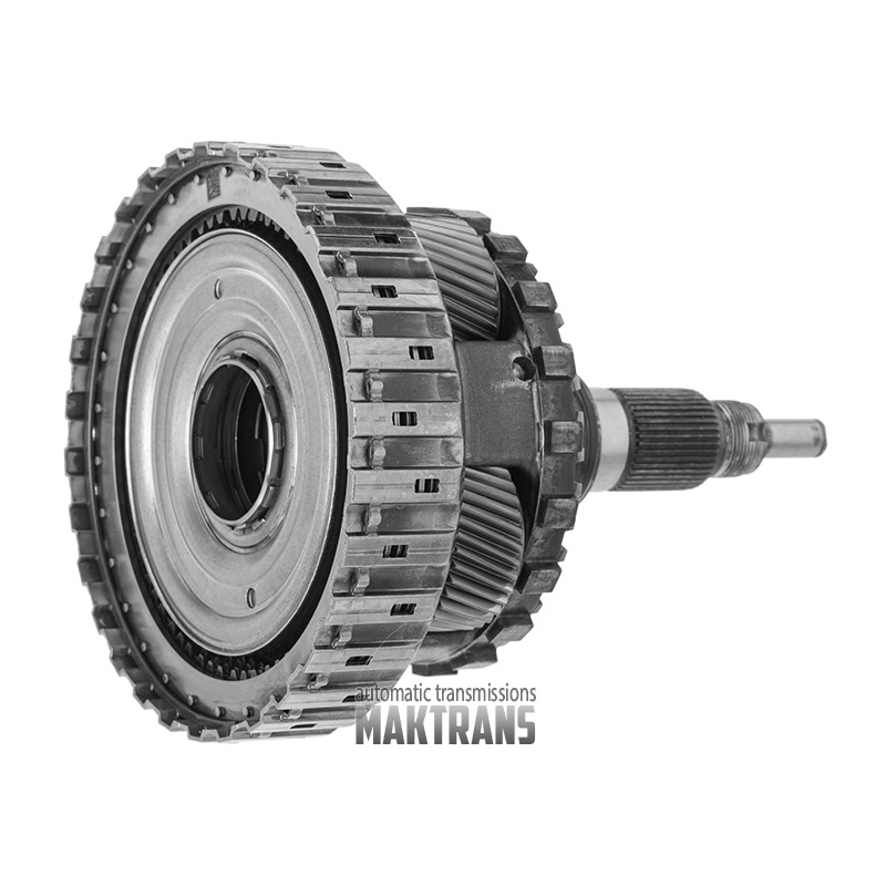 Задня планетарна передача No.4 у зборі з вихідним валом ZF 8HP70 2WD — діаметр напрямної карданного валу 14 мм, 4 сателіти (загальна висота 243 мм, 43 шліци, діаметр шліцевої частини 34.75 мм)