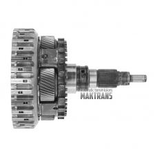 Задняя планетарная передача No.4 в сборе c выходным валом ZF 8HP70 2WD — диаметр направляющей карданного вала 14 мм, 4 сателлита (общая высота 243 мм, 43 шлица, диаметр шлицевой части 34.75 мм)