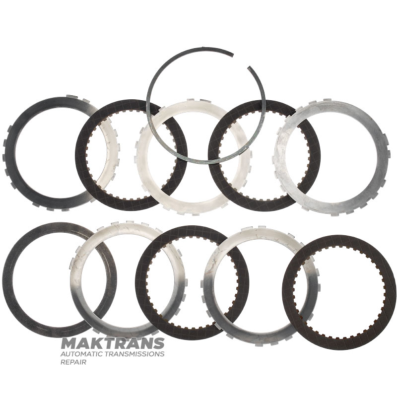 Комплект стальных и фрикционных дисков B3 / 2nd Brake TOYOTA A750 E/F 3506660030 350660C010 — 4 фрикционных диска (общая толщина комплекта 19.60 мм)