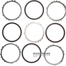 Комплект сталевих та фрикційних дисків B1 / Underdrive Brake TOYOTA A750 E/F 3569160010, 3568160010, 3567660090 - 4 фрикційні диски (загальна товщина комплекту 19.30 мм)