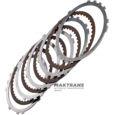 Комплект сталевих та фрикційних дисків B1 / Underdrive Brake TOYOTA A750 E/F 3569160010, 3568160010, 3567660090 - 4 фрикційні диски (загальна товщина комплекту 19.30 мм)