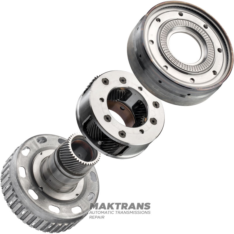 Передня планетарна передача TOYOTA A750 E/F 350490C010 3572060070 3574360050 — 3 сателіти, внутрішніх (22 зуби) / 3 сателіти, зовнішніх (21 зуб), 91 зуб на кільцевій шестерні