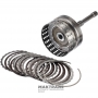 Вхідний вал / барабан K1 Clutch (7 фрикційних дисків, 40 зубів на диску) NISSAN RE7R01 315401XJ0C — (загальна довжина 324 мм, довжина валу 256 мм, 24 шліци (нар.Ø 25.70 мм), 102 зуба