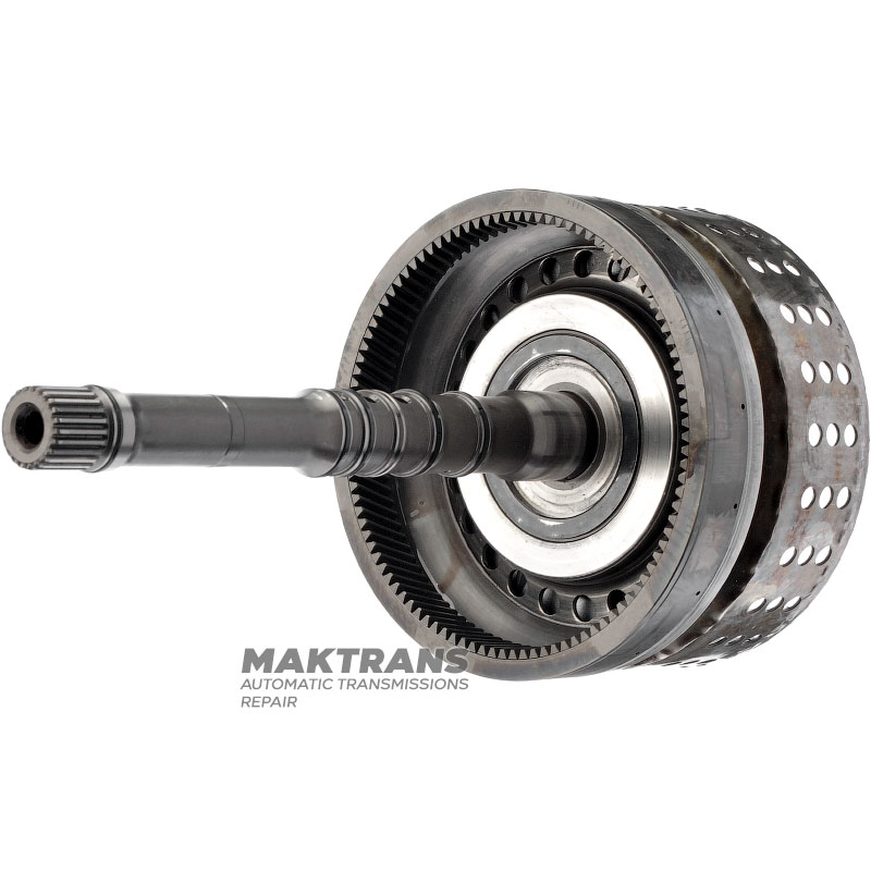 Вхідний вал / барабан K1 Clutch (7 фрикційних дисків, 40 зубів на диску) NISSAN RE7R01 315401XJ0C — (загальна довжина 324 мм, довжина валу 256 мм, 24 шліци (нар.Ø 25.70 мм), 102 зуба