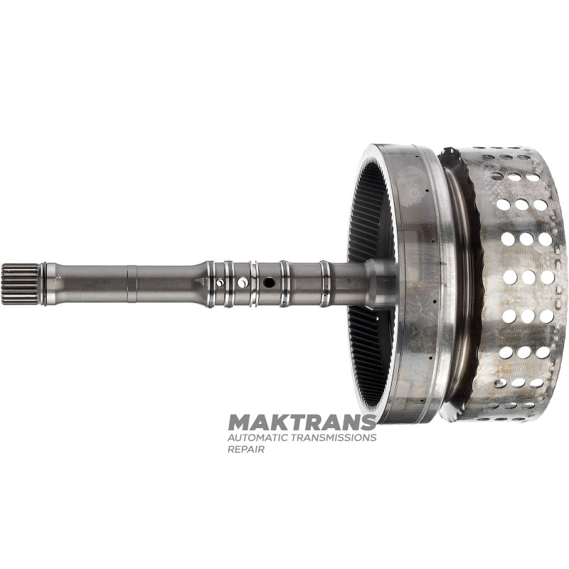 Вхідний вал / барабан K1 Clutch (7 фрикційних дисків, 40 зубів на диску) NISSAN RE7R01 315401XJ0C — (загальна довжина 324 мм, довжина валу 256 мм, 24 шліци (нар.Ø 25.70 мм), 102 зуба