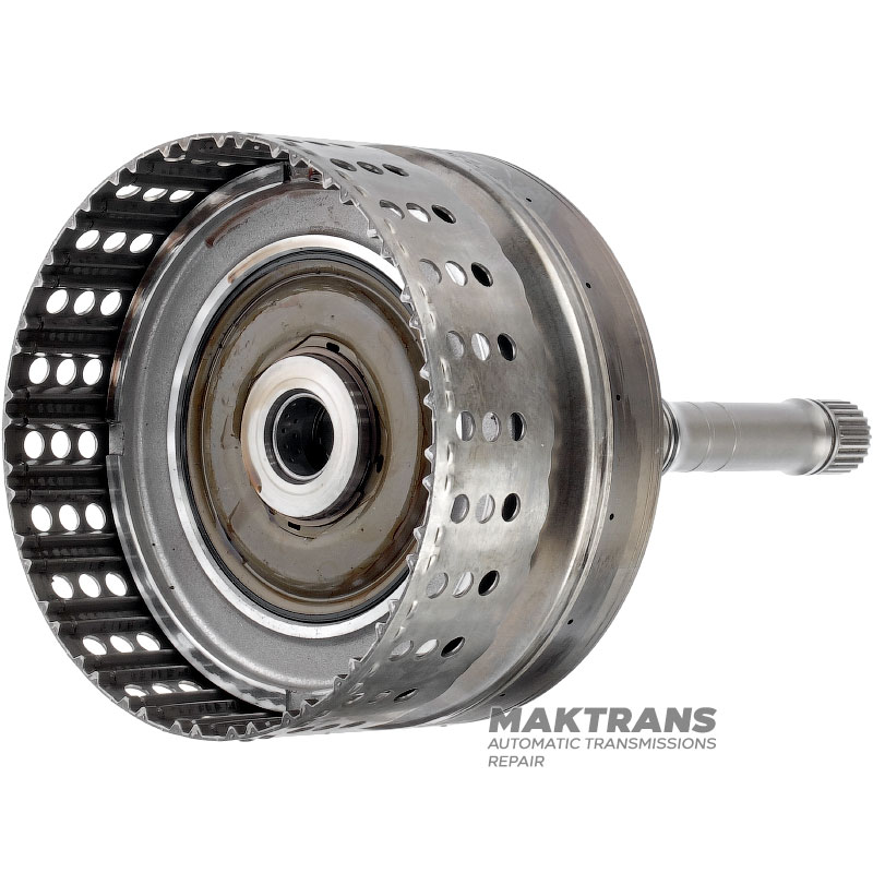 Вхідний вал / барабан K1 Clutch (порожній, без дисків) NISSAN RE7R01 315401XJ0C — (загальна довжина 311 мм, довжина валу 243 мм, 24 шліци (нар.Ø 25.70 мм), 105 зубів на кільцевій шестерні)