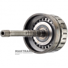 Входной вал / барабан K1 Clutch (7 фрикционных дисков, 60 зубьев на диске) NISSAN RE7R01 315401XJ0C — (общая длина 324 мм, длина вала 255 мм, 24 шлица (нар.Ø 25.70 мм), 105 зубьев на кольцевой шестерне)