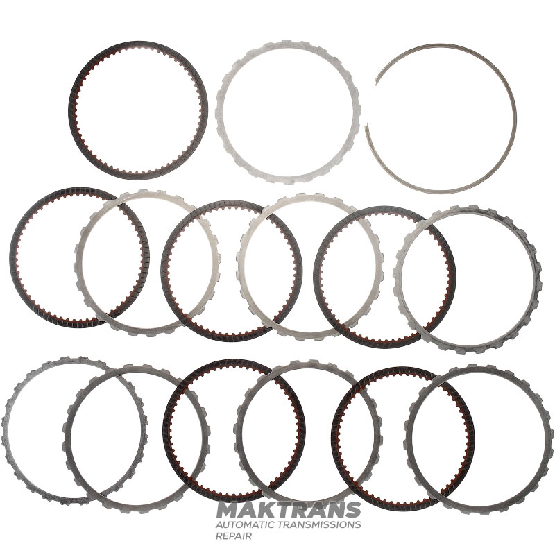 Вхідний вал / барабан K1 Clutch (6 фрикційних дисків, 60 зубів на диску) NISSAN RE7R01 315401XJ0C — (загальна довжина 312 мм, довжина валу 244 мм, 24 шліци (нар.Ø 25.70 мм), 105 зубів