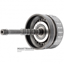 Вхідний вал / барабан K1 Clutch (6 фрикційних дисків, 60 зубів на диску) NISSAN RE7R01 315401XJ0C — (загальна довжина 312 мм, довжина валу 244 мм, 24 шліци (нар.Ø 25.70 мм), 105 зубів