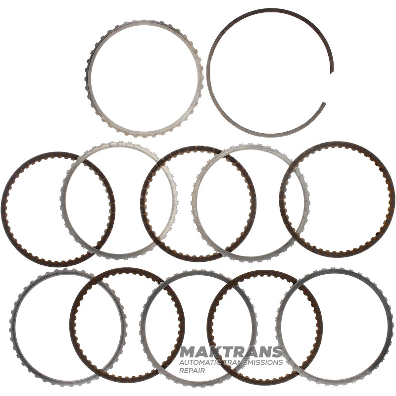  Комплект стальных и фрикционных дисков C1 Clutch TOYOTA UA80E / UA80F 3563348030, 3563306030, 3563448060, 3563448050, 3563406050 — 5 фрикционных дисков (общая толщина комплекта 20.45 мм)