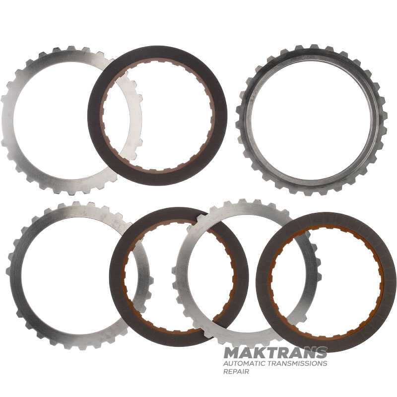 Комплект стальных и фрикционных дисков Inremediate Brake FORD 5R110W 5C3Z-7B442-AA, 5C3Z-7B164-AA — 3 фрикционных диска (24 зуба на диске), общая толщина комплекта 28.85 мм