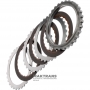 Комплект стальных и фрикционных дисков Inremediate Brake FORD 5R110W 5C3Z-7B442-AA, 5C3Z-7B164-AA — 3 фрикционных диска (24 зуба на диске), общая толщина комплекта 28.85 мм
